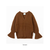 MIND マインド ラクーン シルクニット 通販 セーター キーネックニット 重ね着 レイヤード シルク ニット ドロップショルダー シルクウール キーネック 保温性 あたたかい 暖かい 袖 長め