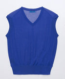 MIND マインド シアーベスト ベスト 通販 チョッキ レイヤード 重ね着 透け感 Vネック vネック ノースリーブ 触り心地がよい レディース カジュアル 上品 シンプル 無地 エレガント 大人