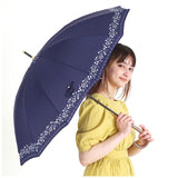 ニフティカラーズ 長傘 通販 nifty colors 傘 レディース 手開き 55cm 晴雨兼用 12本骨 かさ カサ １２本骨 おしゃれ シンプル 丈夫 グラスファイバー 親骨 風に強い 軽い 軽量 UVカット