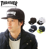 スナップバック スラッシャー THRASHER キャップ 帽子 ライム ネイビー 定番 ホワイト 白 ブラック 黒 THRASHER MAG mag logo cap 平つば スナメンズ帽子 15THC50