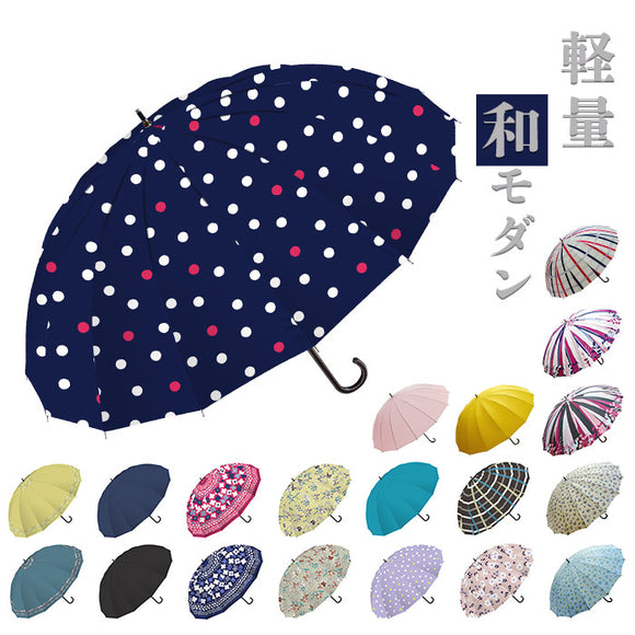 傘 レディース メンズ 通販 長傘 雨傘 58cm 約 60 16本骨 ジャンプ傘 ワンタッチ傘 紳士傘 婦人傘 かさ カサ おしゃれ かわいい 母の日 父の日 贈り物 ギフト レイングッズ