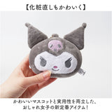 キーホルダー ぬいぐるみ 通販 ミラー 手鏡 マスコット コンパクトミラー 贈り物 ギフト かわいい 身だしなみ 化粧直し 癒し クロミ ハローキティ シナモロール マイメロディ ポチャッコ