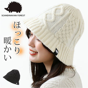 スカンジナビアンフォレスト バケットハット 通販 251-TTSF644 SCANDINAVIAN FOREST ニット ハット 帽子 ニット帽 きれいめ シンプル 可愛い 暖かい 大人 北欧 ハリネズミ かわいい 秋 冬