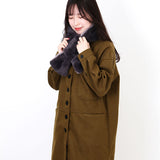 SCANDINAVIAN FOREST ファー ティペット 2WAY 251-TTSF750 通販 マフラー 襟巻 スカンジナビアンフォレスト 通すだけ ブランド レディース もこもこ モコモコ 防寒対策 手軽 あたたかい
