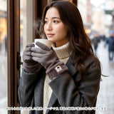 スカンジナビアンフォレスト 手袋 251-TTSF877 通販 SCANDINAVIAN FOREST 5本指手袋 五本指手袋 グローブ 裏ボア もこもこ あったか レディース スエード調 おしゃれ ブランド 秋冬 防寒