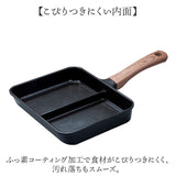 IH対応 仕切り フライパン 通販 仕切りフライパン お弁当 卵焼き 角フライパン 四角い コパン copan アウトドア 調理器具 手入れ 焦げにくい 熱伝導 幅広い熱源に対応 ハロゲン ガス