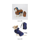 犬 レイン コート 可愛い 通販 ドッグポンチョ レインポンチョ 犬用レインコート 北欧 小型犬用 かぶりタイプ 392plusm サンキューニプラスエム 収納ポーチ付き ドット キッズ 子供