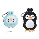 シリコン がま口 キャラクター 通販 シリコンポーチ がま口財布 シリコン財布 がま口ポーチ 小銭入れ ポーチ 小物入れ がまぐち かわいい カラビナ付き とり 鳥 トリ 可愛い 3D POCHI