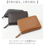 アーノルドパーマー Arnold Palmer 財布 4ap3206 通販 コインケース 小銭入れ カードケース カード入れ ラウンドファスナー メンズ ミニ財布 革財布 シープスキン 羊革 ブランド 男性