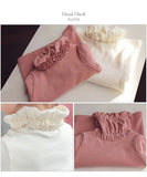女の子 キッズ 長袖 Tシャツ 通販 ロンT 10002437 長袖Tシャツ カットソー ハイネック くしゅくしゅ タートルネック 無地 おしゃれ かわいい オシャレ 可愛い こども 女子 小学生