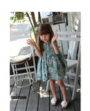 Rora ワンピース キッズ 通販 ローラ ワンピ スビー 半袖 花柄 フラワー お花 綿100% コットン100 夏服 春 夏 カジュアル ナチュラル かわいい おしゃれ 女の子 女子 子供 子ども こども