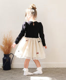 ワンピース キッズ 長袖 通販 ドレスワンピース 10002890 子供 ドレス 女の子 結婚式 パーティ 発表会 卒園式 入園式 入学式 七五三 リボン チュールスカート かわいい オシャレ 可愛い