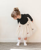 ワンピース キッズ 長袖 通販 ドレスワンピース 10002890 子供 ドレス 女の子 結婚式 パーティ 発表会 卒園式 入園式 入学式 七五三 リボン チュールスカート かわいい オシャレ 可愛い