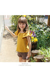Rora キッズ Tシャツ 半袖 女の子 通販 ローラ カットソー 半袖Tシャツ 夏服 半袖トップス トップス バックリボン 袖フリル 可愛い おしゃれ かわいい オシャレ こども 女子 通園 通学