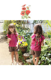 Rora キッズ Tシャツ 半袖 女の子 通販 ローラ カットソー 半袖Tシャツ 夏服 半袖トップス トップス バックリボン 袖フリル 可愛い おしゃれ かわいい オシャレ こども 女子 通園 通学