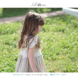 Rora ワンピース キッズ 通販 ローラ リネンワンピース ノエル 半袖 フリル レース 無地 コットンリネン 綿麻 夏服 夏 カジュアル ナチュラル かわいい おしゃれ 女の子 女子 子供 子ども