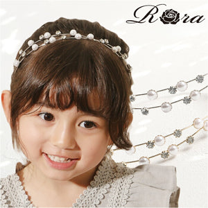 RORA カチューシャ 細め 通販 ローラ イザベラ ヘッドドレス ヘアアクセサリー 髪飾り キッズ 子供 子ども こども 女の子 女子 キラキラ パール フォーマル おしゃれ かわいい 入園式