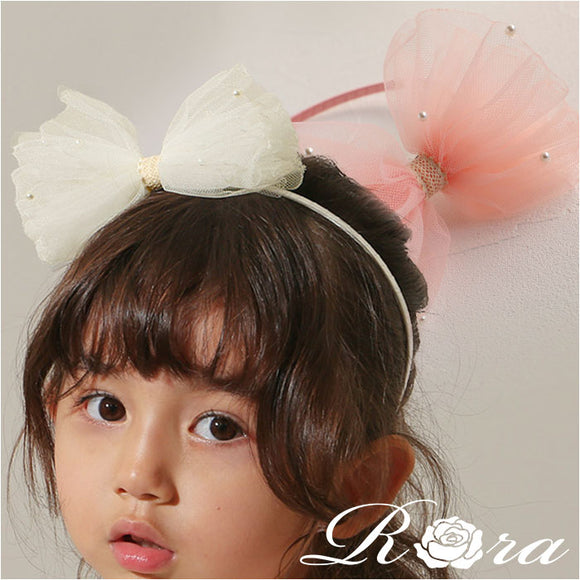 RORA カチューシャ 細め 通販 ローラ シャーロット ヘッドドレス ヘアアクセサリー 髪飾り キッズ 子供 子ども こども 女の子 女子 リボン パール フォーマル おしゃれ かわいい 入園式