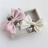 RORA キーリング 通販 ローラ マチルダ キーホルダー キーチャーム バッグチャーム ハート型 カラビナ リボン ハート チャーム シルバー おしゃれ かわいい キッズ 子供 こども 子ども