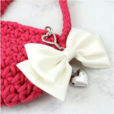 RORA キーリング 通販 ローラ マチルダ キーホルダー キーチャーム バッグチャーム ハート型 カラビナ リボン ハート チャーム シルバー おしゃれ かわいい キッズ 子供 こども 子ども