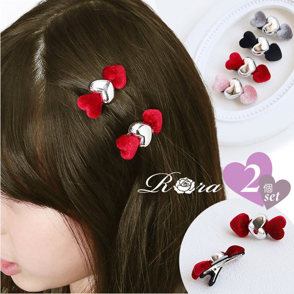 RORA ヘアクリップ 通販 ローラ メーガン ヘアークリップ ヘアアクセサリー 髪飾り キッズ 子供 子ども こども ハート シルバー かわいい おしゃれ 女の子 女子 フォーマル 入園式 卒園式
