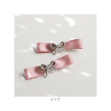 RORA ヘアクリップ 通販 ローラ アリス ヘアークリップ ヘアアクセサリー 髪飾り キッズ 子供 子ども こども ハート シルバー リボン かわいい おしゃれ 女の子 女子 フォーマル 入園式