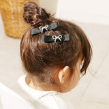 RORA ヘアクリップ 通販 ローラ アリス ヘアークリップ ヘアアクセサリー 髪飾り キッズ 子供 子ども こども ハート シルバー リボン かわいい おしゃれ 女の子 女子 フォーマル 入園式