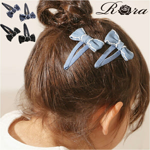 RORA ヘアクリップ 通販 ローラ ジャスミン パッチンピン パッチンどめ パッチン留め ヘアアクセサリー 髪飾り キッズ 子供 子ども こども リボン カジュアル かわいい おしゃれ 女の子