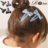 RORA ヘアクリップ 通販 ローラ ジャスミン パッチンピン パッチンどめ パッチン留め ヘアアクセサリー 髪飾り キッズ 子供 子ども こども リボン カジュアル かわいい おしゃれ 女の子