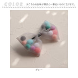 RORA ヘアクリップ 通販 ローラ ロッティ ヘアークリップ ヘアアクセサリー 髪飾り キッズ 子供 子ども こども リボン ポンポン カジュアル 小さめ かわいい おしゃれ 女の子 女子 入園式