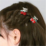 RORA ヘアクリップ 2個セット 通販 ローラ ビアトリス ヘアークリップ ヘアアクセサリー 髪飾り キッズ 子供 子ども こども ミニ 小さめ さくらんぼ チェリー かわいい おしゃれ 女の子