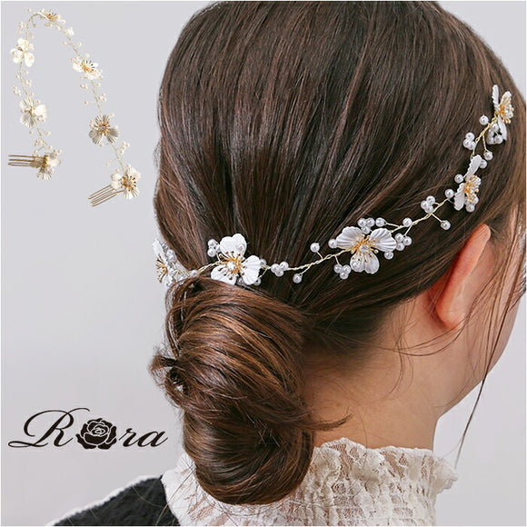 RORA ヘアバンド 通販 ローラ ジェマ カチューシャ ヘッドドレス ヘアアクセサリー 髪飾り キッズ 子供 子ども こども 女の子 女子 花 お花 パール かわいい おしゃれ フォーマル 入園式