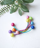 Rora ヘアゴム 5個セット キッズ 通販 スウィート 髪ゴム 髪飾り 髪どめ 髪留め ヘアアクセサリー 子供 子ども こども 女の子 女子 ボール 細め かわいい おしゃれ オシャレ 可愛い