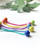 Rora ヘアゴム 5個セット キッズ 通販 スウィート 髪ゴム 髪飾り 髪どめ 髪留め ヘアアクセサリー 子供 子ども こども 女の子 女子 ボール 細め かわいい おしゃれ オシャレ 可愛い