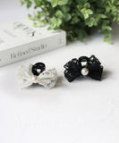 Rora ヘアクリップ キッズ 通販 クレア ヘアークリップ 髪どめ 髪留め ヘアアクセサリー 髪飾り リボン パール 子供 女の子 大人っぽい 卒園式 入学式 結婚式 発表会 可愛い おしゃれ