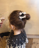 Rora ヘアクリップ キッズ 通販 クレア ヘアークリップ 髪どめ 髪留め ヘアアクセサリー 髪飾り リボン パール 子供 女の子 大人っぽい 卒園式 入学式 結婚式 発表会 可愛い おしゃれ