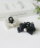 Rora ヘアクリップ キッズ 通販 クレア ヘアークリップ 髪どめ 髪留め ヘアアクセサリー 髪飾り リボン パール 子供 女の子 大人っぽい 卒園式 入学式 結婚式 発表会 可愛い おしゃれ