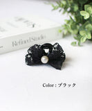 Rora ヘアクリップ キッズ 通販 クレア ヘアークリップ 髪どめ 髪留め ヘアアクセサリー 髪飾り リボン パール 子供 女の子 大人っぽい 卒園式 入学式 結婚式 発表会 可愛い おしゃれ