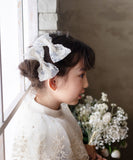 Rora ヘアクリップ キッズ 2個セット 通販 ナイリー リボン 大きめ レース ヘアークリップ 髪どめ 髪留め ヘアアクセサリー 髪飾り 子供 女の子 大人っぽい 卒園式 入学式 結婚式 発表会