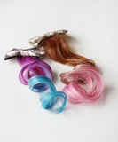 Rora ヘアクリップ エクステ キッズ 通販 セリーナ ヘアークリップ 髪どめ 髪留め ヘアアクセサリー 髪飾り つけ毛 つけげ カール ダンス 子供 子ども リボン キラキラ 女の子 大人っぽい