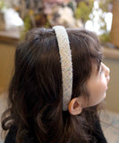 Rora カチューシャ キッズ 通販 ツイードラブ 髪飾り 髪留め 髪どめ ヘアアクセサリー ヘアバンド ヘッドドレス 子供 女の子 ふわふわ 上品 カジュアル フォーマル お出かけ 可愛い