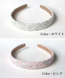 Rora カチューシャ キッズ 通販 ツイードラブ 髪飾り 髪留め 髪どめ ヘアアクセサリー ヘアバンド ヘッドドレス 子供 女の子 ふわふわ 上品 カジュアル フォーマル お出かけ 可愛い