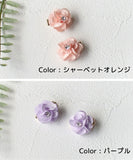 Rora ヘアクリップ キッズ 2個セット 通販 ローズメル お花 フラワー ラインストーン ヘアークリップ 髪どめ 髪留め ヘアアクセサリー 髪飾り 子供 女の子 大人っぽい 卒園式 入学式