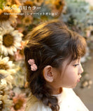 Rora ヘアクリップ キッズ 2個セット 通販 ローズメル お花 フラワー ラインストーン ヘアークリップ 髪どめ 髪留め ヘアアクセサリー 髪飾り 子供 女の子 大人っぽい 卒園式 入学式