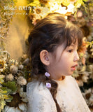Rora ヘアクリップ キッズ 2個セット 通販 ローズメル お花 フラワー ラインストーン ヘアークリップ 髪どめ 髪留め ヘアアクセサリー 髪飾り 子供 女の子 大人っぽい 卒園式 入学式