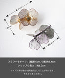 Rora ヘアクリップ キッズ 通販 グラシア ヘアークリップ 髪どめ 髪留め ヘアアクセサリー 髪飾り お花 フラワー 子供 女の子 大人っぽい 卒園式 入学式 結婚式 発表会 可愛い おしゃれ