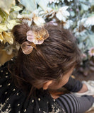 Rora ヘアクリップ キッズ 通販 グラシア ヘアークリップ 髪どめ 髪留め ヘアアクセサリー 髪飾り お花 フラワー 子供 女の子 大人っぽい 卒園式 入学式 結婚式 発表会 可愛い おしゃれ