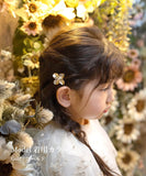 Rora ヘアコーム かんざし 通販 フローラ ヘアピン キッズ ヘアアクセサリー 髪どめ 髪留め 髪飾り 子供 子ども こども 女の子 女子 キラキラ お花 フラワー かわいい おしゃれ 入園式