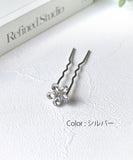 Rora ヘアコーム かんざし 通販 グレース ヘアピン キッズ ヘアアクセサリー 髪どめ 髪留め 髪飾り 子供 子ども こども 女の子 女子 ラインストーン お花 フラワー かわいい おしゃれ