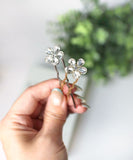 Rora ヘアコーム かんざし 通販 グレース ヘアピン キッズ ヘアアクセサリー 髪どめ 髪留め 髪飾り 子供 子ども こども 女の子 女子 ラインストーン お花 フラワー かわいい おしゃれ